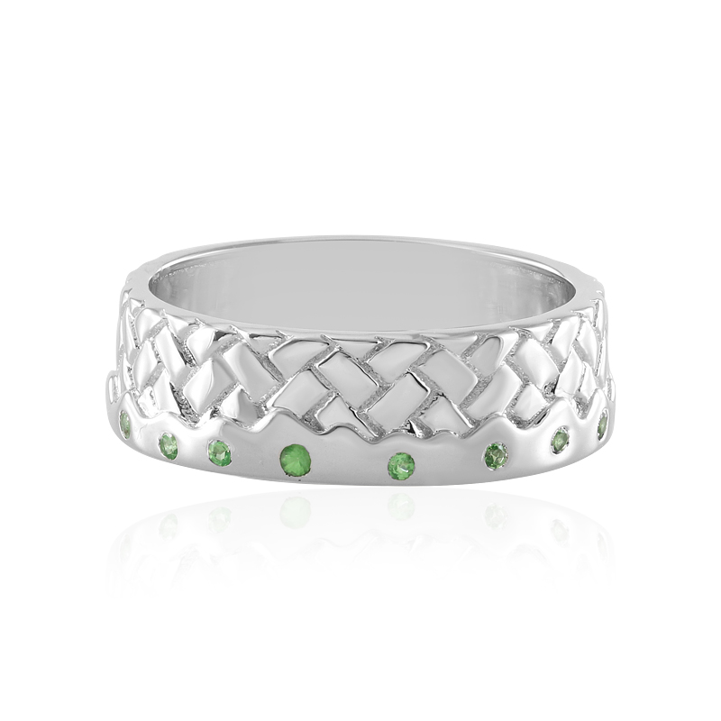 Tansania-Tsavorit-Silberring (de Melo) Tansania-Tsavorit-Silberring (de Melo)