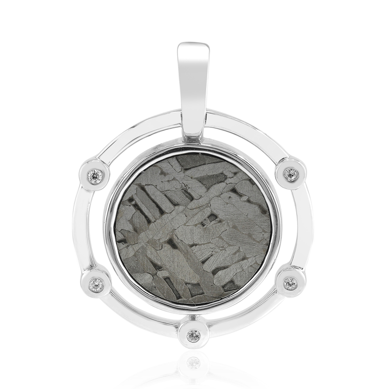 Aletai-Meteorit-Silberanhänger