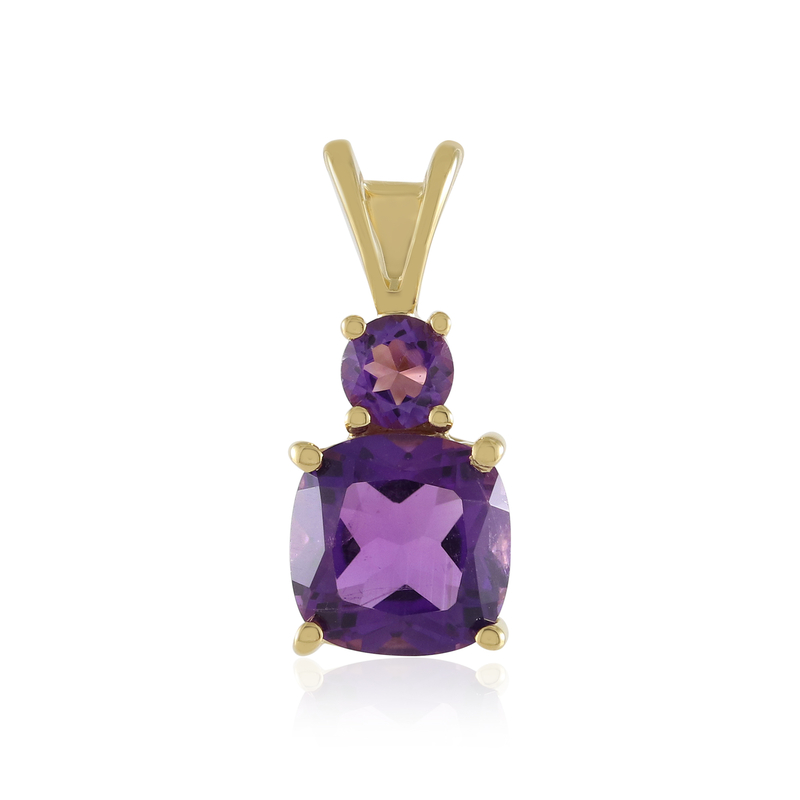 Sibirischer Amethyst-Silberanhänger