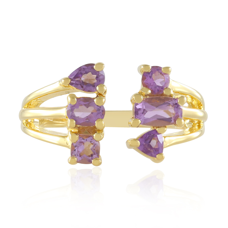 Lavendel-Amethyst-Silberring