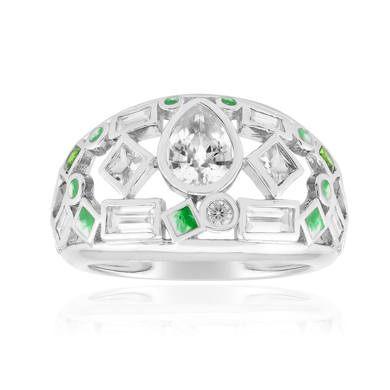 Zirkon-Silberring (SAELOCANA)