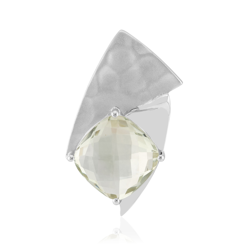 Grüner Amethyst-Silberanhänger (Pallanova)