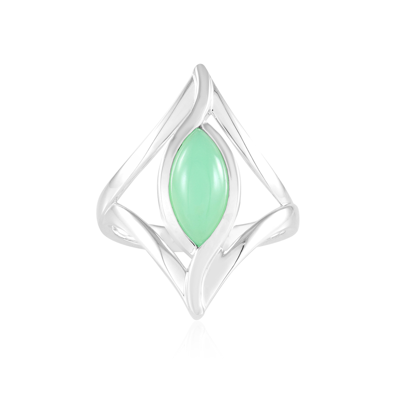 Chrysopras-Silberring (KM by Juwelo)
