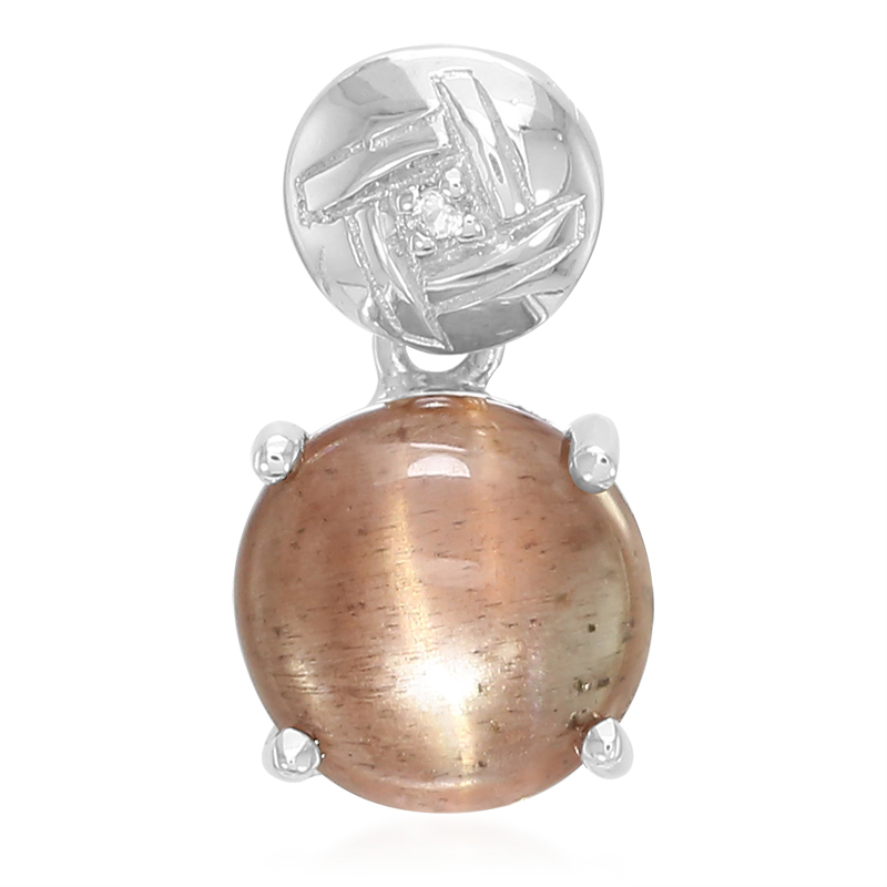 Skapolith-Katzenauge-Silberanhänger Skapolith-Katzenauge-Silberanhänger