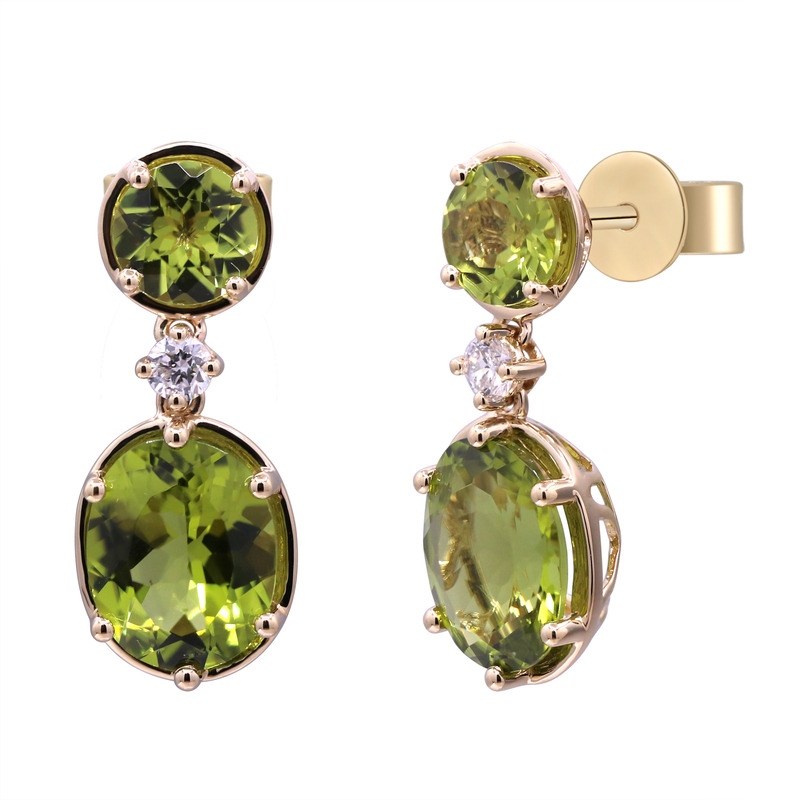 Dashihe-Peridot-Goldohrringe (CIRARI)