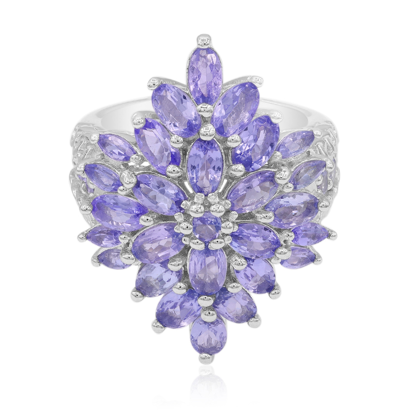 Tansanit-Silberring Tansanit-Silberring