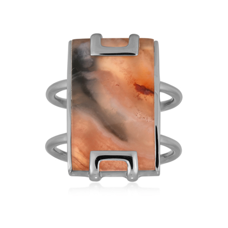 Java-Feder-Karneol-Silberring (Bali Barong)