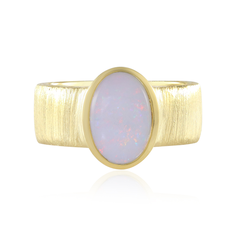 Australischer Opal-Silberring Australischer Opal-Silberring