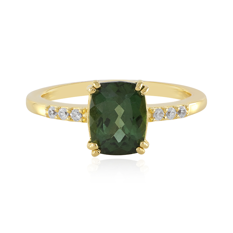 Chrom-Apatit-Silberring Chrom-Apatit-Silberring