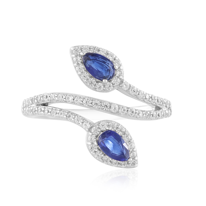 Nepalesischer Kyanit-Silberring