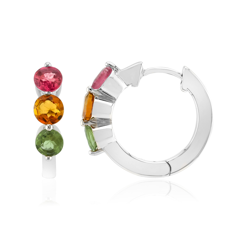 Turmalin-Silberohrringe Turmalin-Silberohrringe