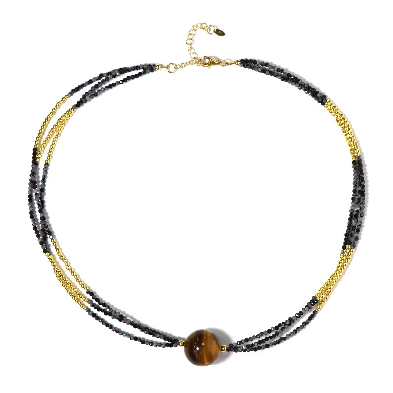 Edelstein-Silberhalskette (Riya) Edelstein-Silberhalskette (Riya)