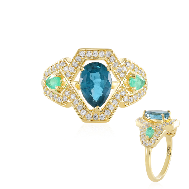 Edelstein-Silberring Edelstein-Silberring