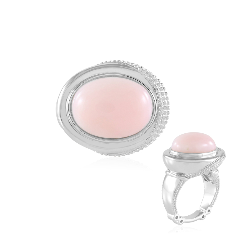 Rosa opal-silverring (Dallas Prince Designs) från Juwelo