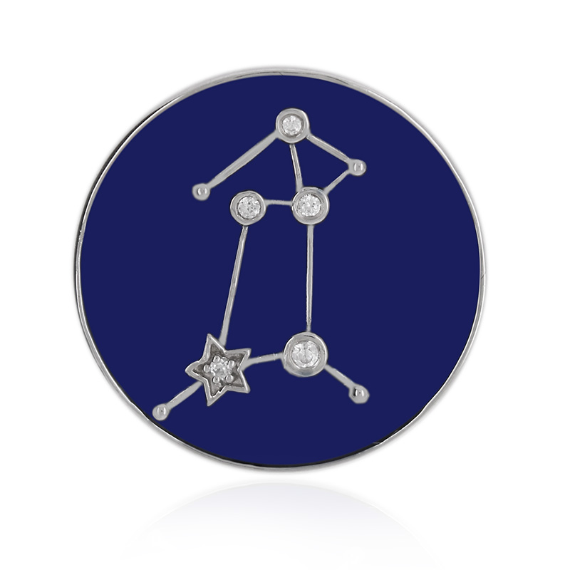 Zirkon-Silberanhänger „Widder“ (MONOSONO COLLECTION)