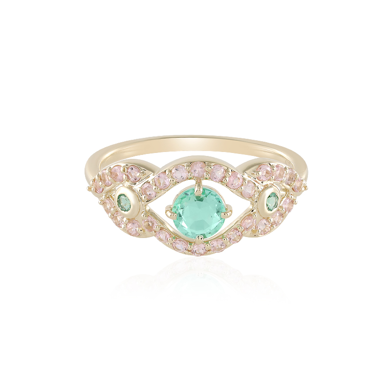 Russischer Smaragd-Goldring Russischer Smaragd-Goldring