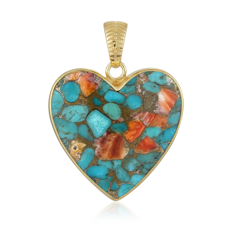 Edelstein-Silberanhänger