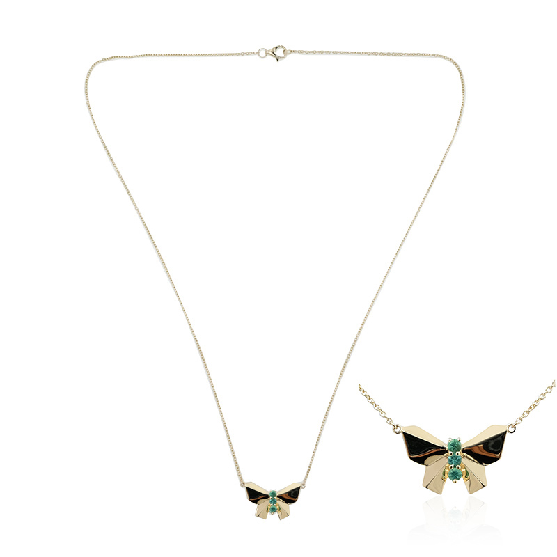 AAA Sambia-Smaragd-Goldcollier (de Melo)