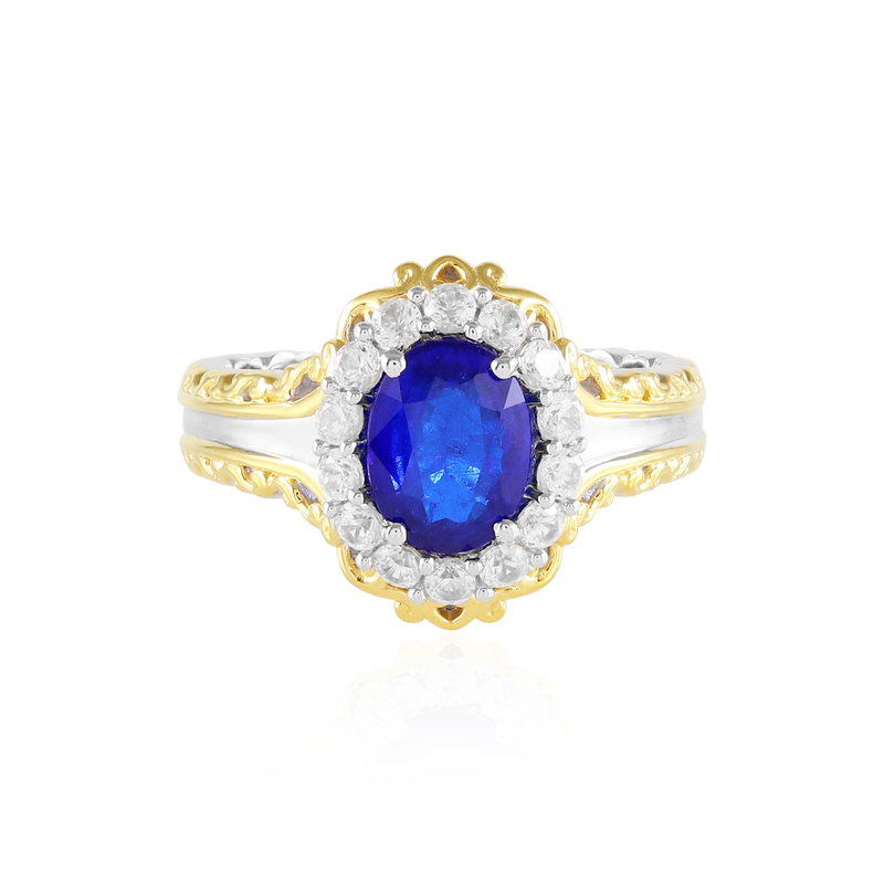Cobaltblauer Spinell-Silberring (Gems en Vogue)