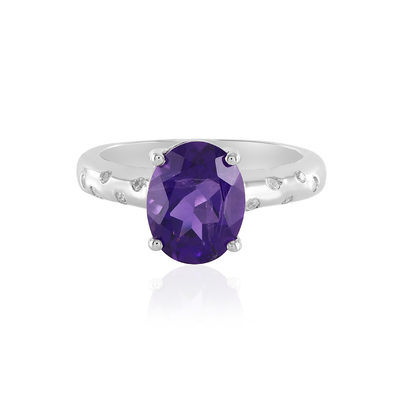 Sibirischer Amethyst-Silberring