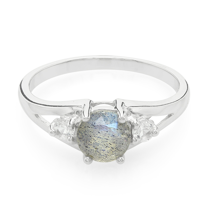 Spektrolith-Silberring