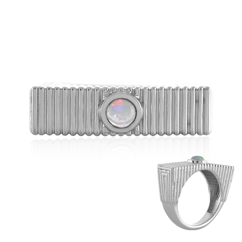 Welo-Opal-Silberring (SAELOCANA)