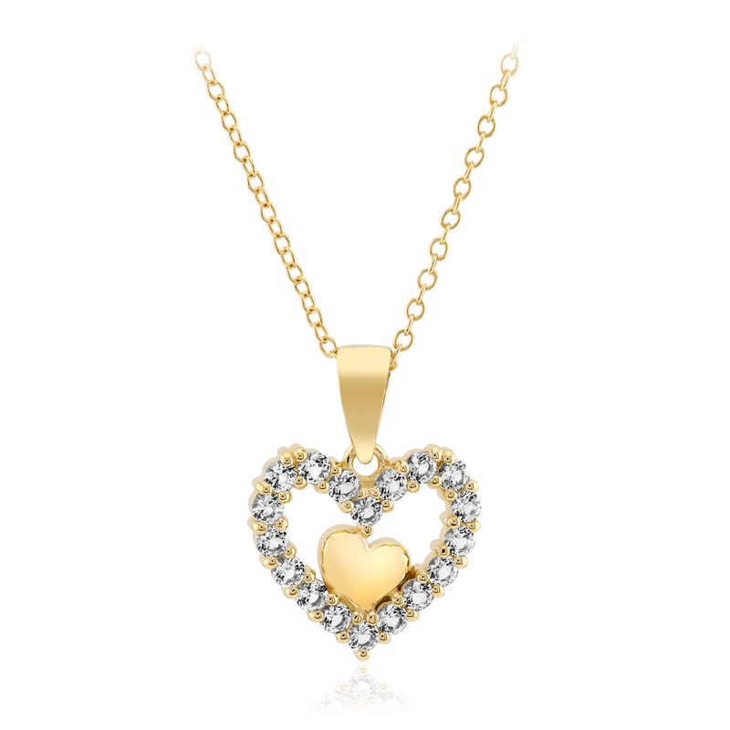 Weißer Topas-Silberhalskette