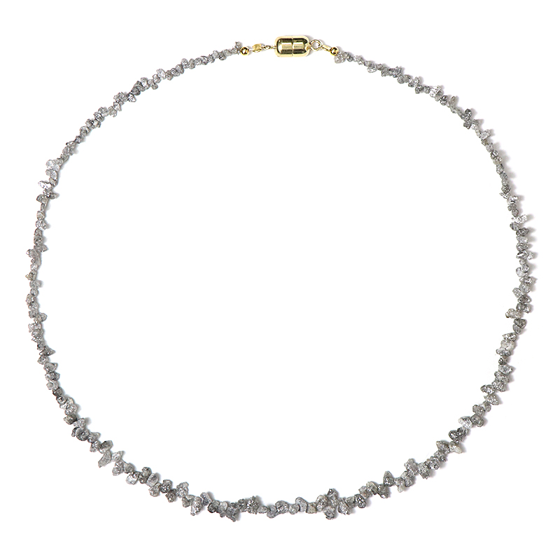 Silberfarbener Diamant-Silberhalskette (Adela Silber) Silberfarbener Diamant-Silberhalskette (Adela Silber)