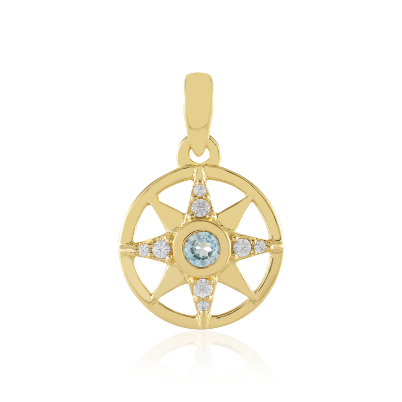 Ratanakiri-Zirkon-Silberanhänger