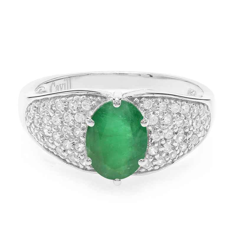 Bahia-Smaragd-Silberring Bahia-Smaragd-Silberring