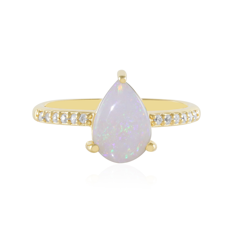 Australischer Opal-Silberring Australischer Opal-Silberring