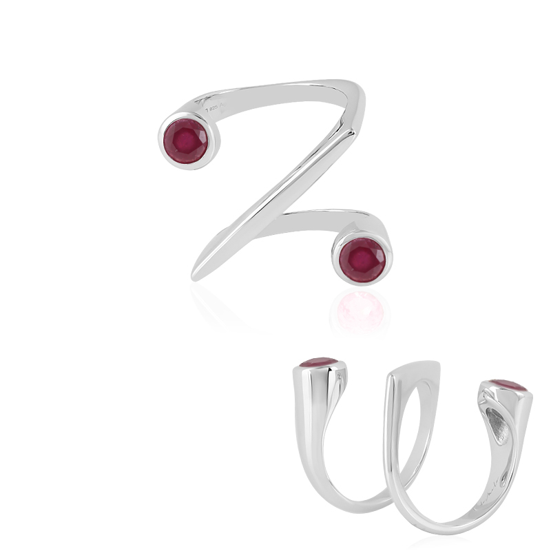 Madagaskar-Rubin-Silberring (de Melo) Madagaskar-Rubin-Silberring (de Melo)