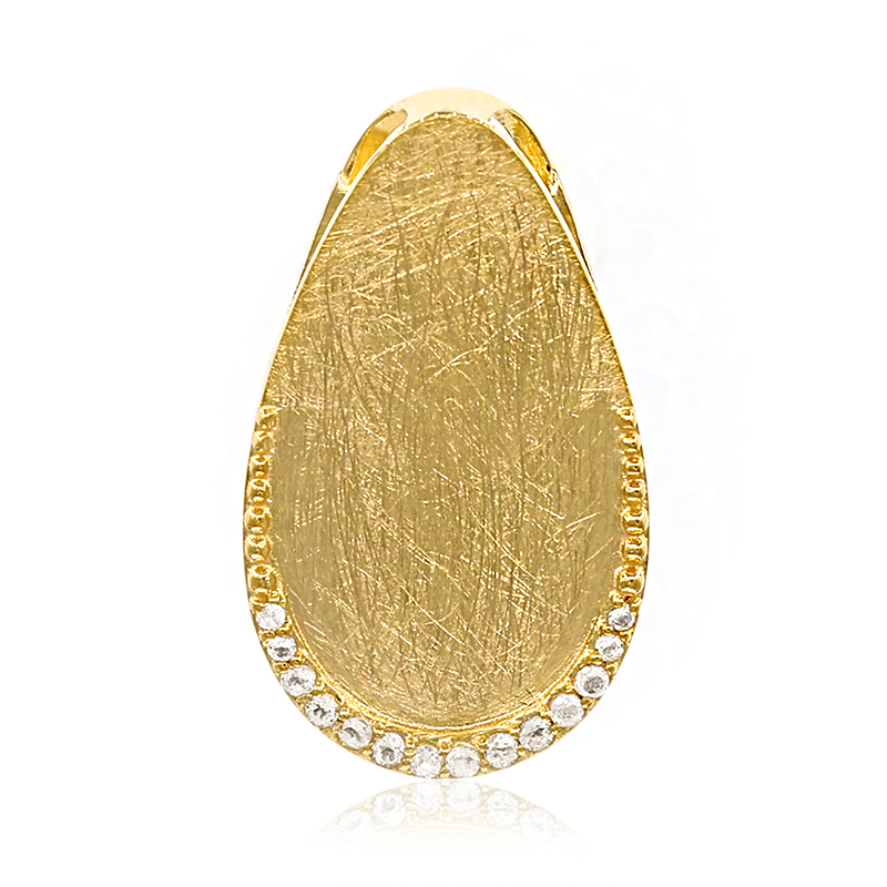 Weißer Topas-Silberanhänger (MONOSONO COLLECTION)