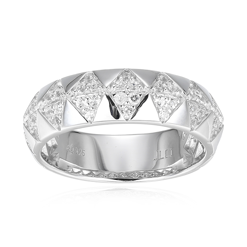 Weißer Topas-Silberring