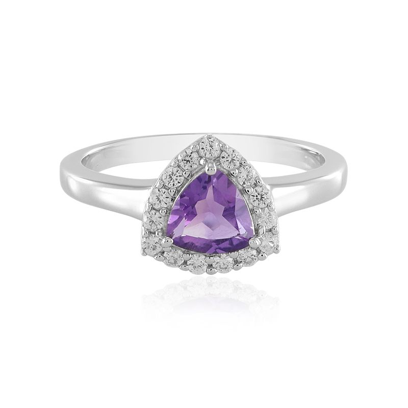 Sibirischer Amethyst-Silberring Sibirischer Amethyst-Silberring