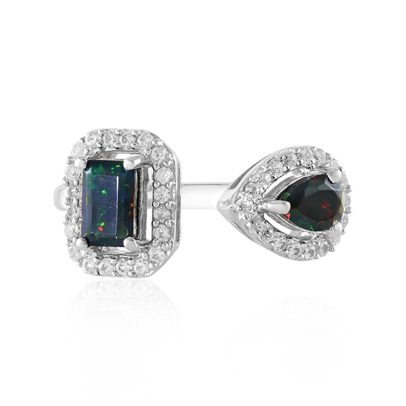 Mezezo-Opal-Silberring (Adela Silber) Mezezo-Opal-Silberring (Adela Silber)