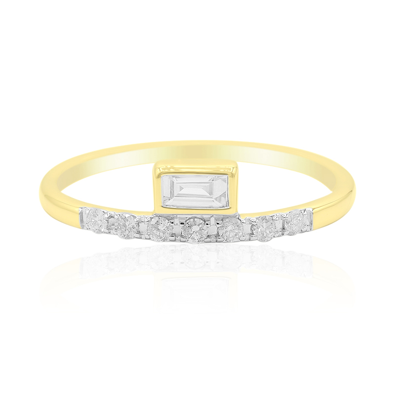 SI1 (G) Diamant-Goldring (Annette)