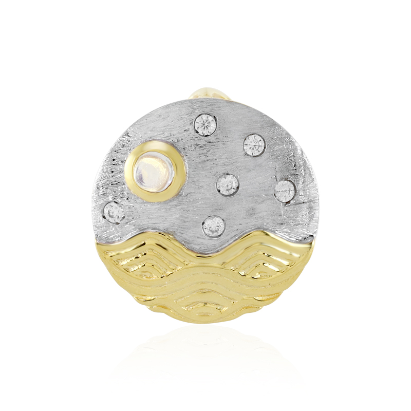 AAA-Regenbogen-Mondstein-Silberanhänger