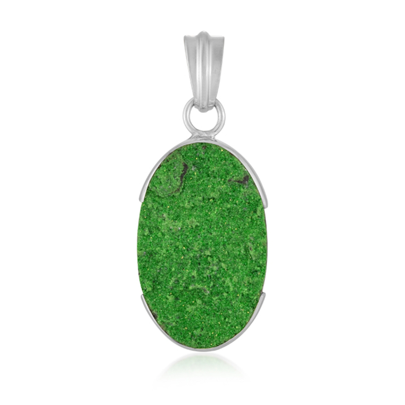 Uwarowit-Silberanhänger (Bali Barong)