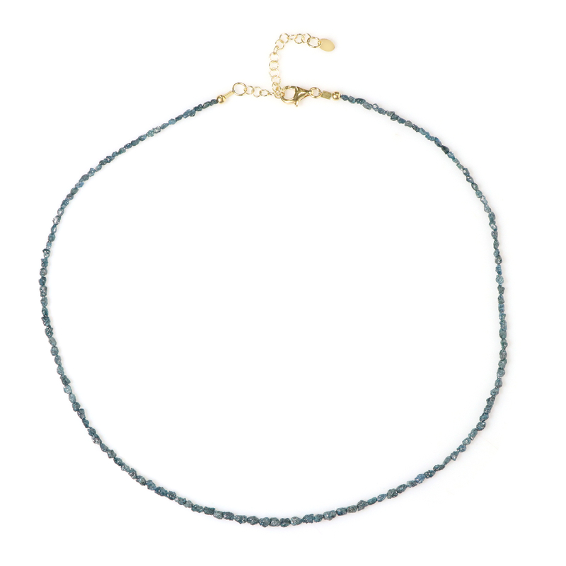 Blauer Diamant-Silberhalskette Blauer Diamant-Silberhalskette