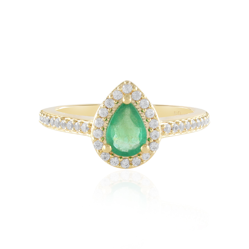 Russischer Smaragd-Silberring (Adela Silber) Russischer Smaragd-Silberring (Adela Silber)