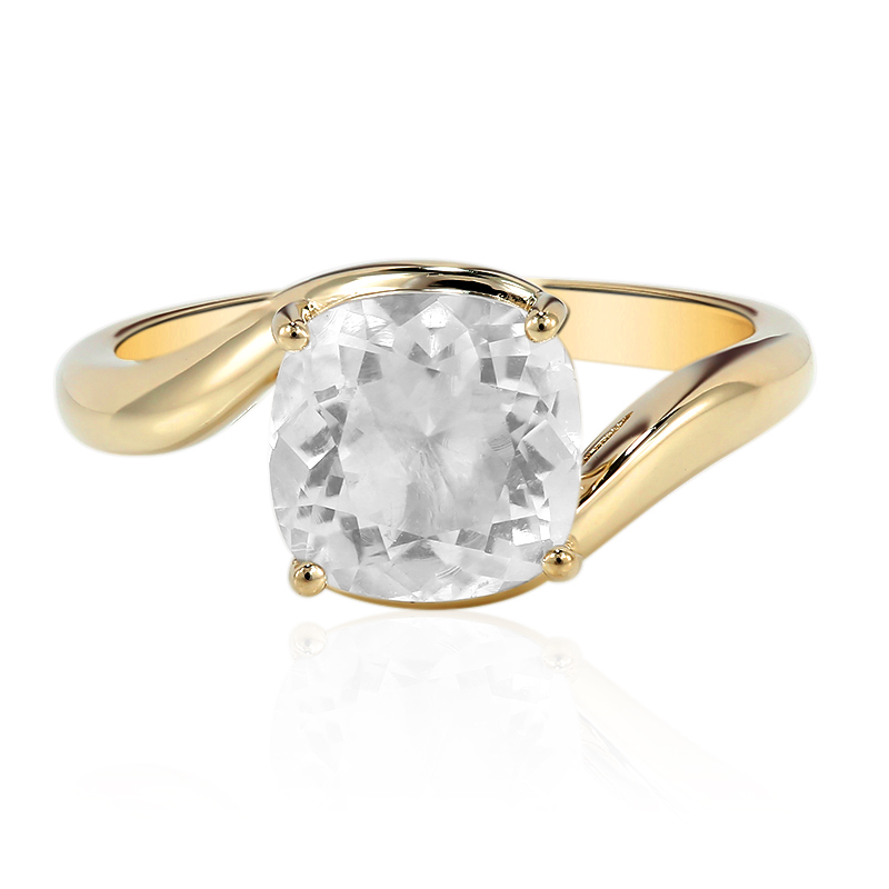 Mexikanischer Hyalith-Opal-Goldring Mexikanischer Hyalith-Opal-Goldring