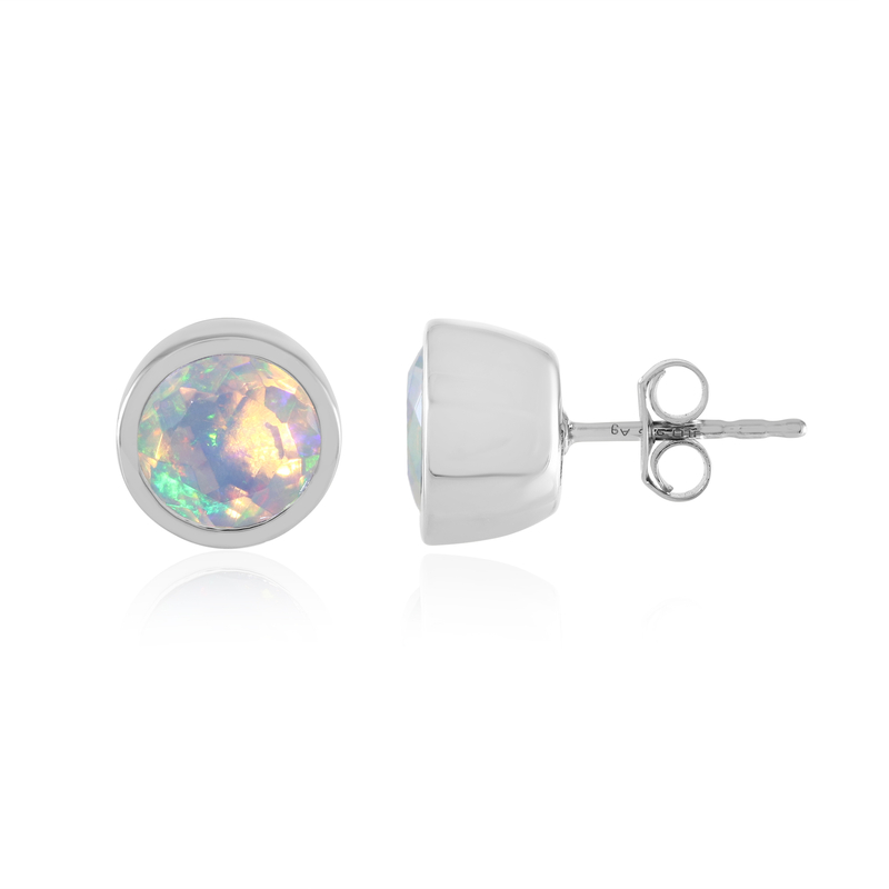 Welo-Opal-Silberohrringe