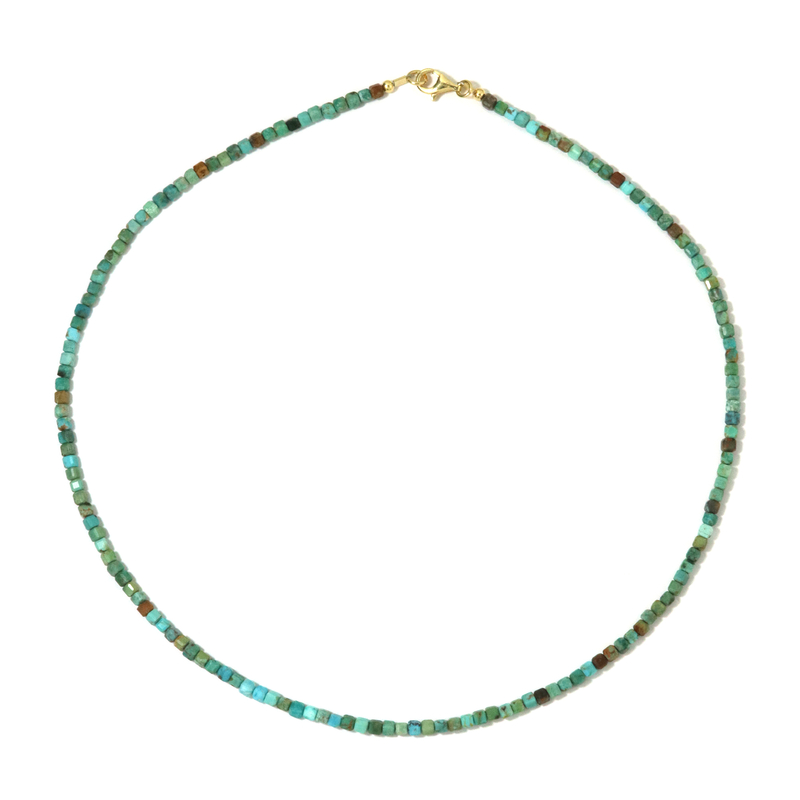 Türkis-Silberhalskette