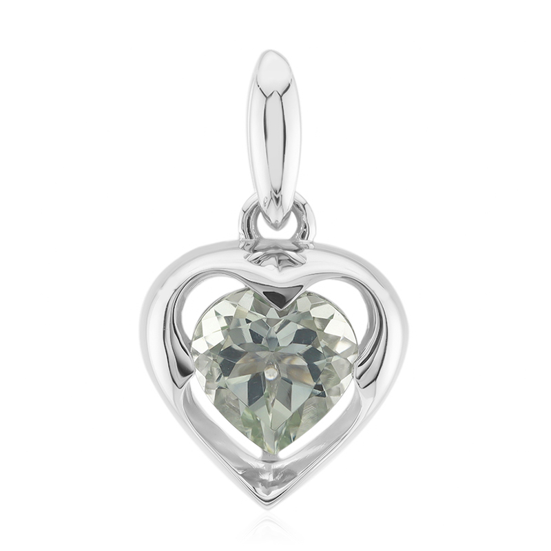 Grüner Amethyst-Silberanhänger (Remy Rotenier)