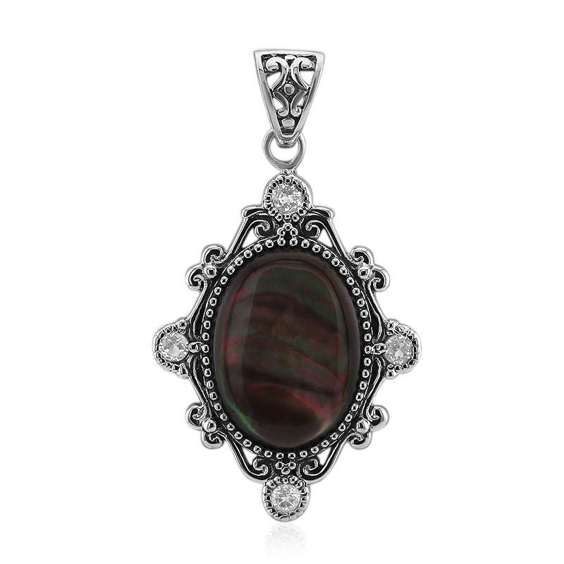 Perlmutt-Silberanhänger (Art of Nature)