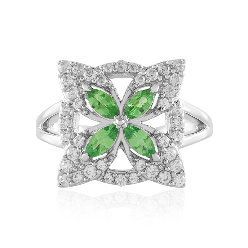 Tansania-Tsavorit-Silberring