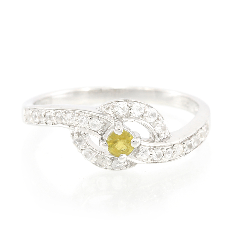 Kupfer-Turmalin-Silberring