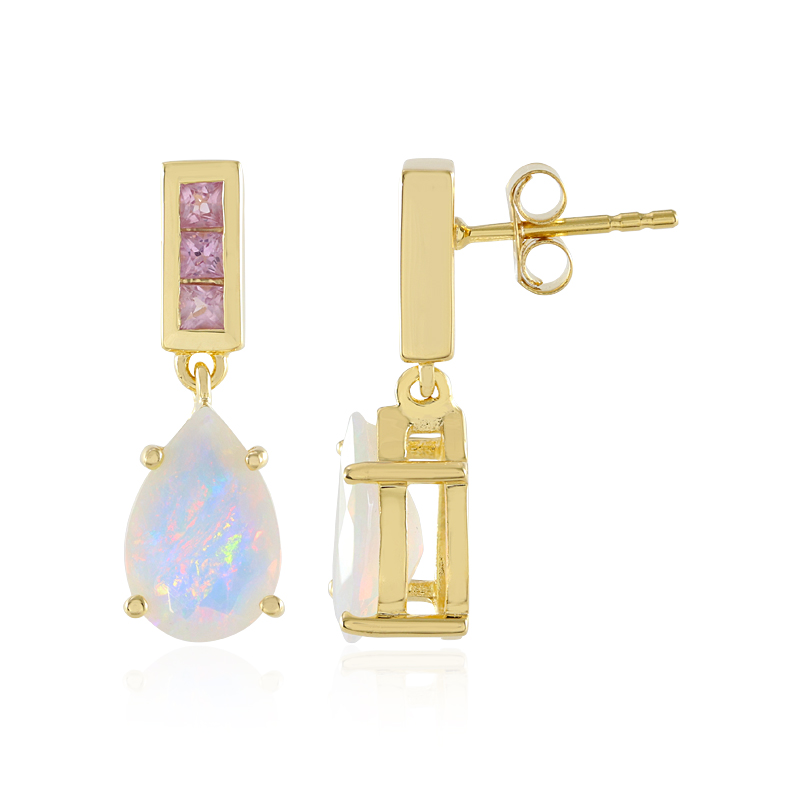 Welo-Opal-Silberohrringe (Adela Silber) Welo-Opal-Silberohrringe (Adela Silber)