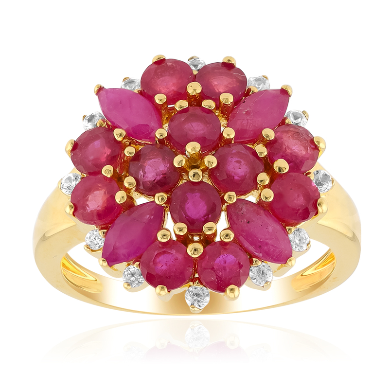 Madagaskar-Rubin-Silberring